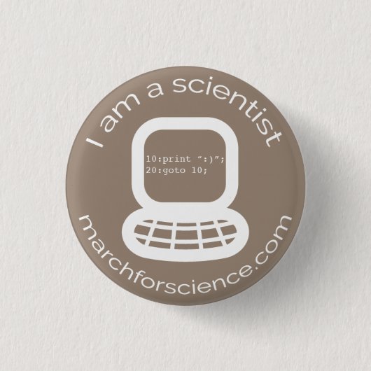 Kleiner Knopf - Informatik Button (Vorderseite)