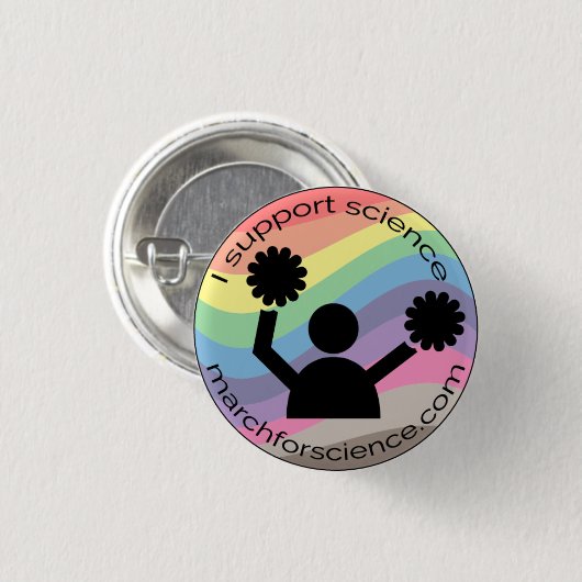 Kleiner Knopf - Wissenschafts-Anhänger Button (Vorne & Hinten)