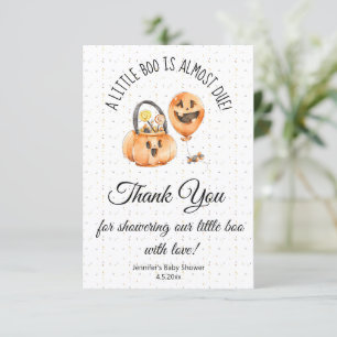 kleiner Knutscher, Halloween-Baby-Party süße Danke Karte