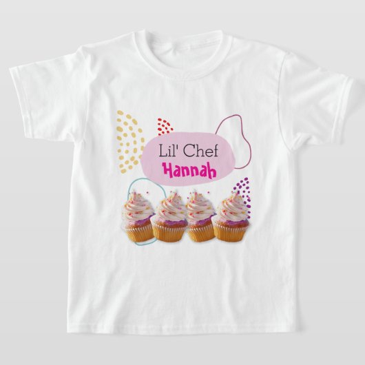Kleiner Koch Cupcake Backen Party Outfit T-Shirt (Ablage )