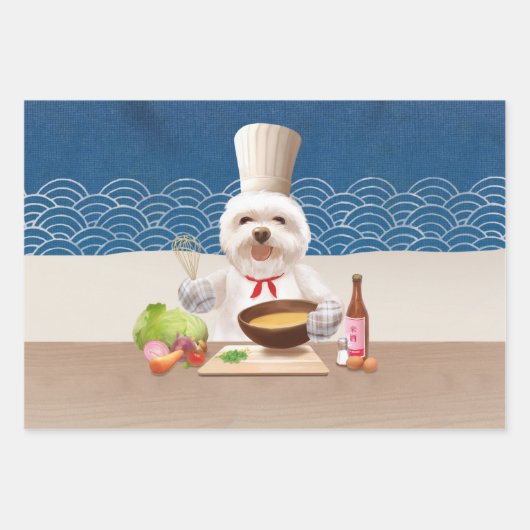 Kleiner Koch Geschenkpapier Set (Vorderseite)