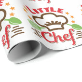 Kleiner Koch Kochen Lover Kinder Geschenkpapier (Rolleneckpunkt)
