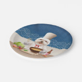 Kleiner Koch Pappteller (Schrägansicht)