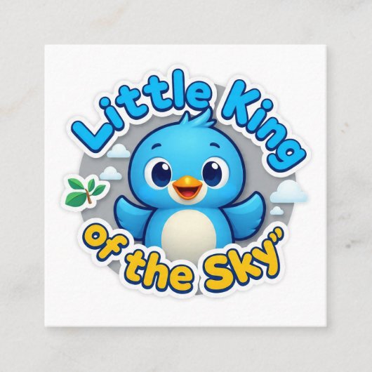 Kleiner König des Himmels Quadratische Visitenkarte (Vorderseite)
