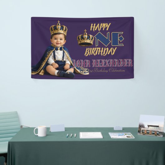 Kleiner König Geburtstagsbanner Banner (Messeveranstaltung)