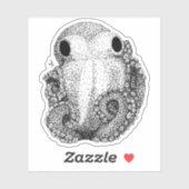 Kleiner Kraken Aufkleber (Blatt)