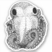 Kleiner Kraken Aufkleber (Vorderseite)