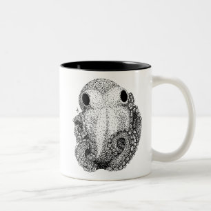 Kleiner Kraken Zweifarbige Tasse