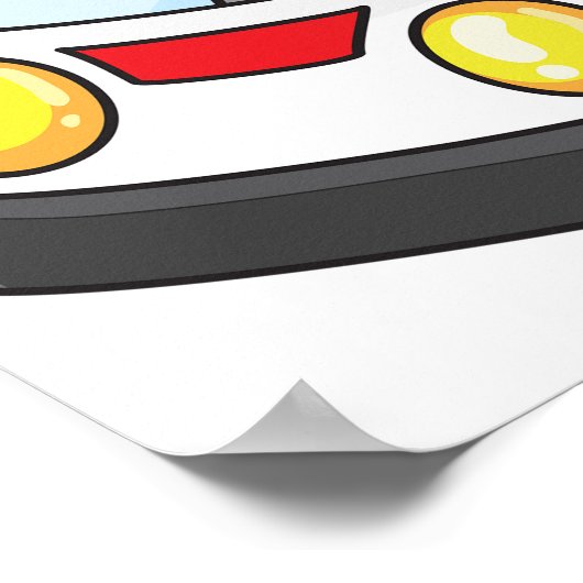 Kleiner Krankenwagen Poster (Ecke)