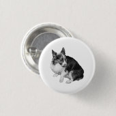 Kleiner Kreis, große Ohren Button (Vorne & Hinten)