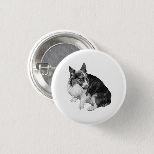 Kleiner Kreis, große Ohren Button (Vorne & Hinten)