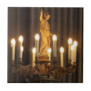 Kleiner Kronleuchter (4,25" x 4,25") KeramikFototi Fliese