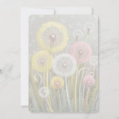 Kleiner Kronleuchter in blühender Babydusche#6 Einladung (Rückseite)