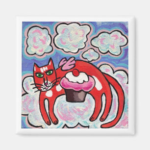 Kleiner Kuchen bewölkt Engels-Magneten Magnet