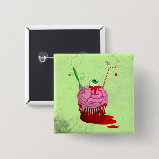 Kleiner Kuchen der Toten Button (Vorne & Hinten)