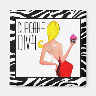 "Kleiner Kuchen DIVA " Magnet