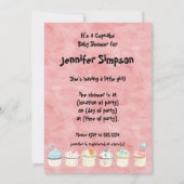 Kleiner Kuchen, Einladungen für Babydusche (Rückseite)
