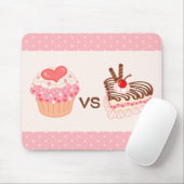Kleiner Kuchen GEGEN Käsekuchen Mousepad (Mit Mouse)