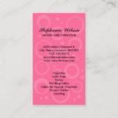 Kleiner Kuchen mit Kirschbäcker Visitenkarte (Rückseite)