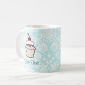 Kleiner Kuchen; niedlich Kaffeetasse (Vorderseite Links)