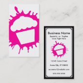 kleiner Kuchen splatz Visitenkarte (Vorne/Hinten)