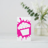 kleiner Kuchen splatz Visitenkarte (Stehend Vorderseite)