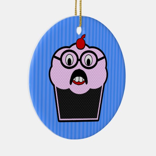 Kleiner Kuchen Studmuffin Keramik Ornament (Rechts)
