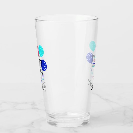 Kleiner Kuchen u. Ballon-alles- Gute zum Glas (Links)