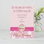 Kleiner Kuchen u. Tupfen Einladung (Stehend Vorderseite)