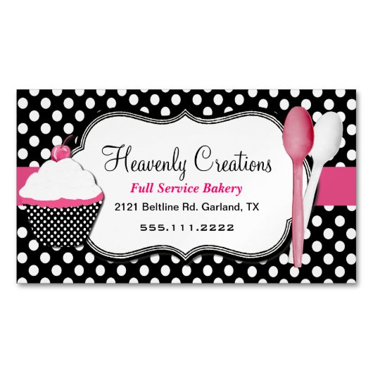 Kleiner Kuchen und Magnetische Visitenkarte (Vorderseite)