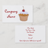 Kleiner Kuchen Visitenkarte (Vorne/Hinten)