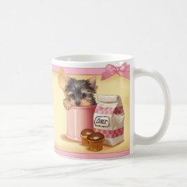 Kleiner Kuchen Yorkie Kaffeetasse