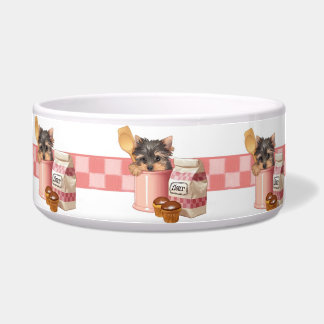 Kleiner Kuchen Yorkie Napf