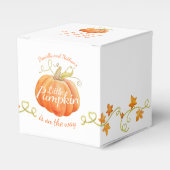 Kleiner Kürbis auf dem Weg Babydusche Geschenkschachtel (Vorderseite)