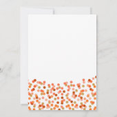 Kleiner Kürbis auf dem Weg! Einladung der Babydusc (Rückseite)