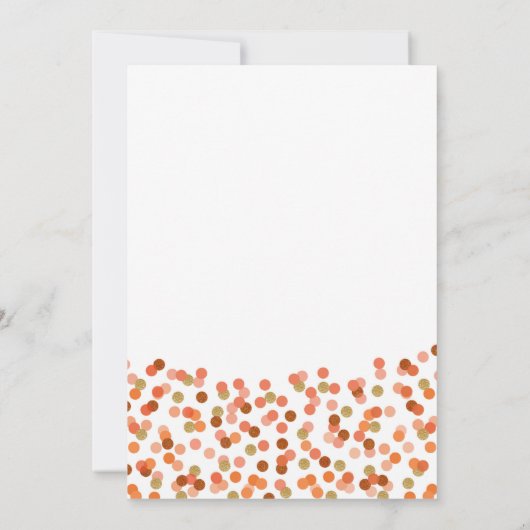 Kleiner Kürbis auf dem Weg! Einladung der Babydusc (Rückseite)