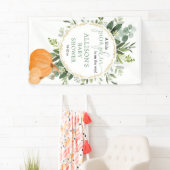 Kleiner Kürbis auf dem Weg fallen Babydusche Hinte Banner (Insitu)