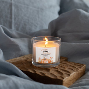 Kleiner Kürbis auf dem Weg Herbst Babydusche Label Quadratischer Aufkleber