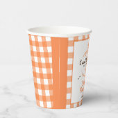 Kleiner Kürbis auf dem Weg nach Gender Neutral Dus Pappbecher (Rechts)