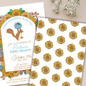 Kleiner Kürbis auf die Babydusche des Jungen Einladung