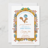 Kleiner Kürbis auf die Babydusche des Jungen Einladung (Vorderseite)