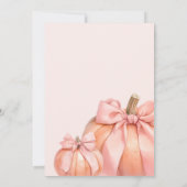 Kleiner Kürbis auf die Babydusche Einladung (Rückseite)