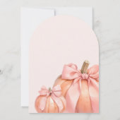 Kleiner Kürbis auf die Babydusche Einladung (Rückseite)