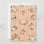 Kleiner Kürbis auf die Babydusche Einladung (Rückseite)