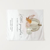 Kleiner Kürbis auf die Babydusche Wandteppich (Vorderseite (Horizontal))