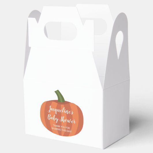 Kleiner Kürbis auf die Herbstdusche Geschenkschachtel (Geöffnet)