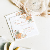 Kleiner Kürbis auf die Herbstdusche Serviette