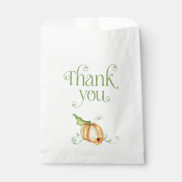 Kleiner Kürbis auf die neutrale Babydusche Geschenktütchen