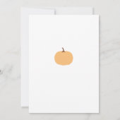 Kleiner Kürbis auf die Way Baby Dusche Einladung (Rückseite)