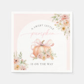 Kleiner Kürbis auf die Way Baby Dusche Serviette (Vorderseite)